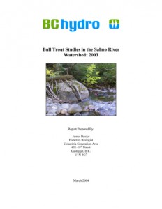 Bull Trout Studies in the Salmo River Watershed: 2003